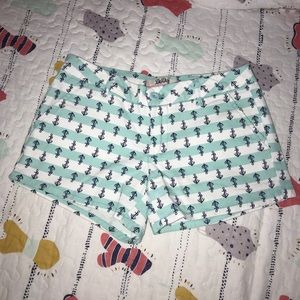 Striped anchor shorts